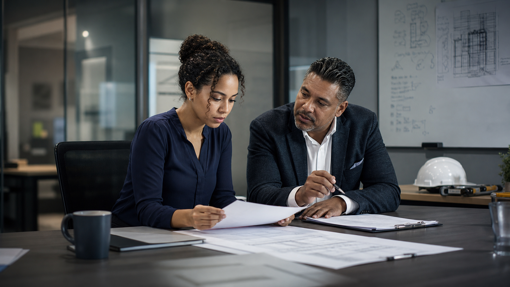 Supervisor professional South African employee preparing for a workplace hearing